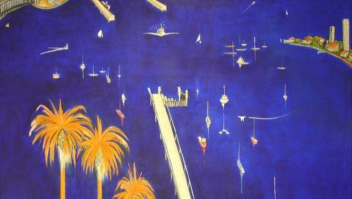 "Big Blue Lavender Bay", the purported Brett Whiteley bought by Sydney Swans chairman Andrew Pridham.