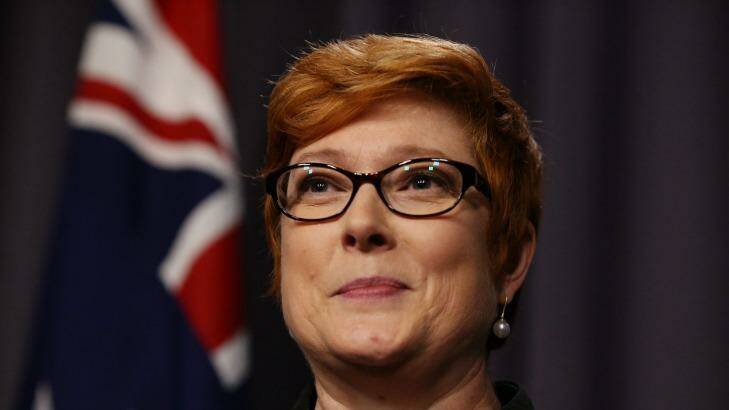 Defence Minister Marise Payne indicated that any further military contribution from Australia is likely to be modest. Photo: Andrew Meares