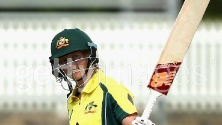 Meg Lanning notched a half-century in Australia's win over New Zealand at the MCG on Friday. Photo: Cricket Australia/Getty Images