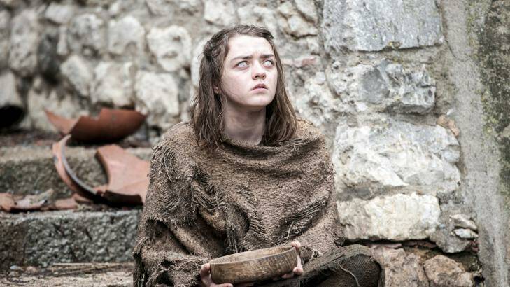 Arya Stark (Maisie Williams) really does seem to be blind.
