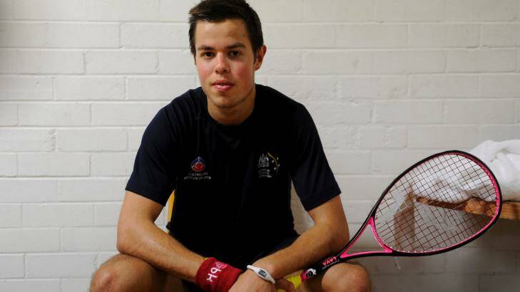 Angry: Zac Alexander has been forced out of the Australian squash squad at the Commonwealth Games. Photo: Lannon Harley