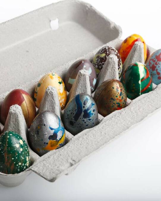 Shocolate's psychedelic eggs $23.95, 3/296 Brunswick Street, Fitzroy, Melbourne. Photo: Eddie Jim