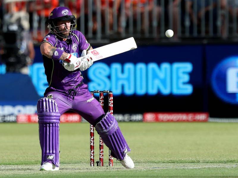 Matthew Wade has helped the Hobart Hurricanes to 4-210 in the BBL semi against the Perth Scorchers.