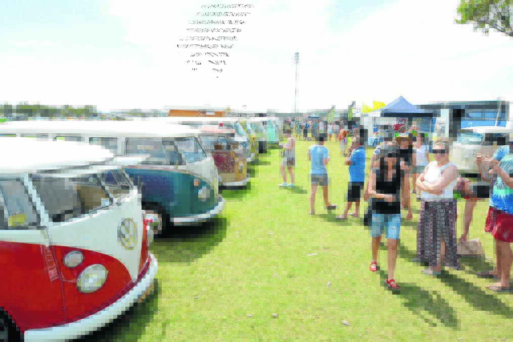 Record breaker: The record number of Kombis ever at a Old Bar Beach Festival has been broken. Vice president of the Old Bar Beach Festival Erin Byrne, said they had 253 Kombis, with the previous record being 229.