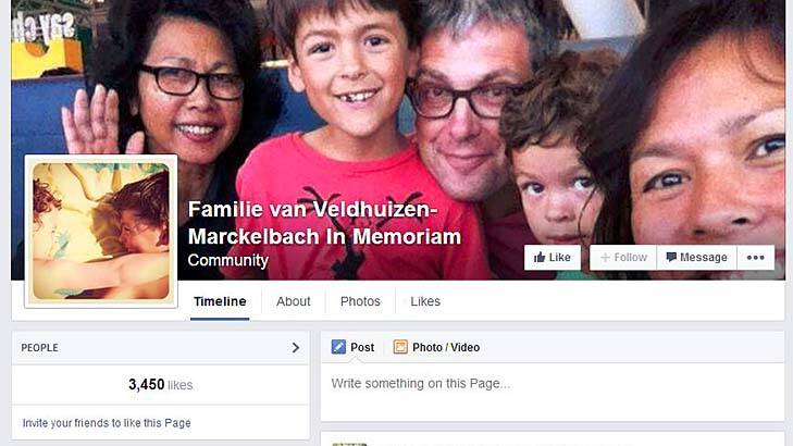 The Facebook page where the email was posted. Photo: Facebook/Familie van Veldhuizen-