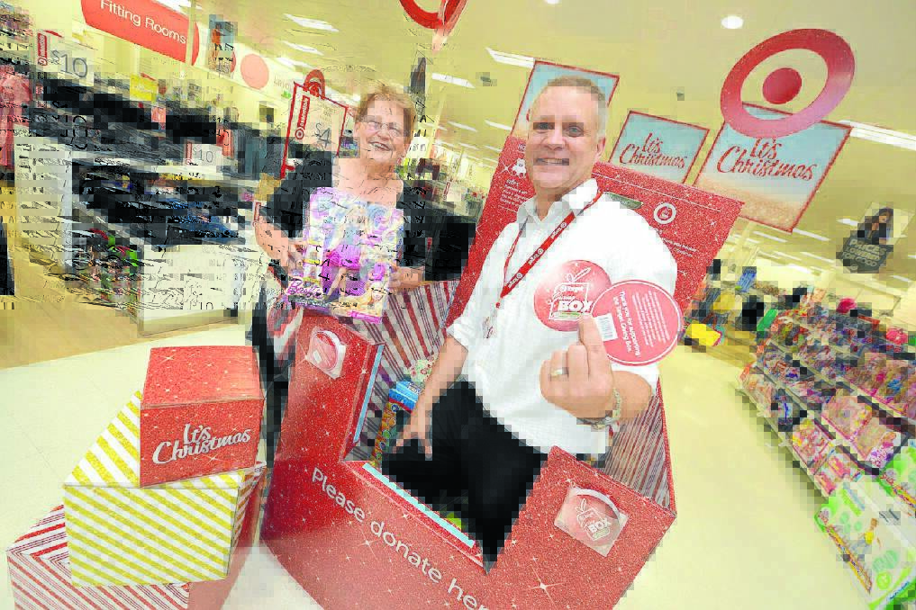 UnitingCare local co-ordinator Narelle Penman and Target Taree store manager Glenn Humphrey are appealing for your donations.
