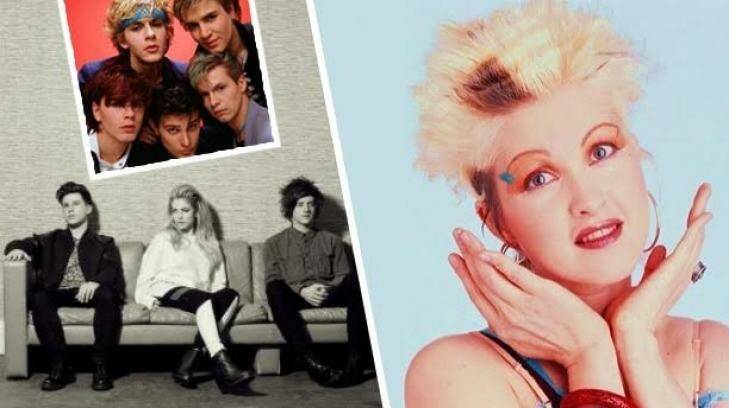 Gold FM's blend of Duran Duran (top left) and Cyndi Lauper (right) proved more popular with Melbourne's youth market than Triple J artists such as London Grammar. Photo: Graphic: Stephen Kiprillis