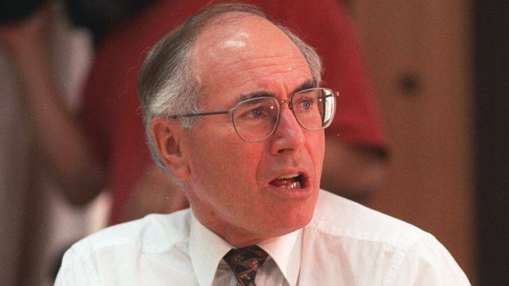 Former prime minister John Howard: had a rush of blood to the head. Photo: Kate Callas