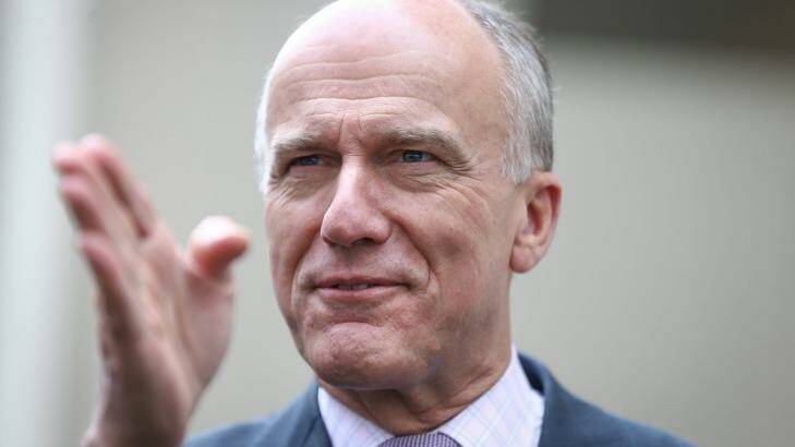 Tasmanian Senator Eric Abetz says a campaign has been under way since the 1970s to deconstruct marriage and "rob it of its meaning". Photo: Alex Ellinghausen