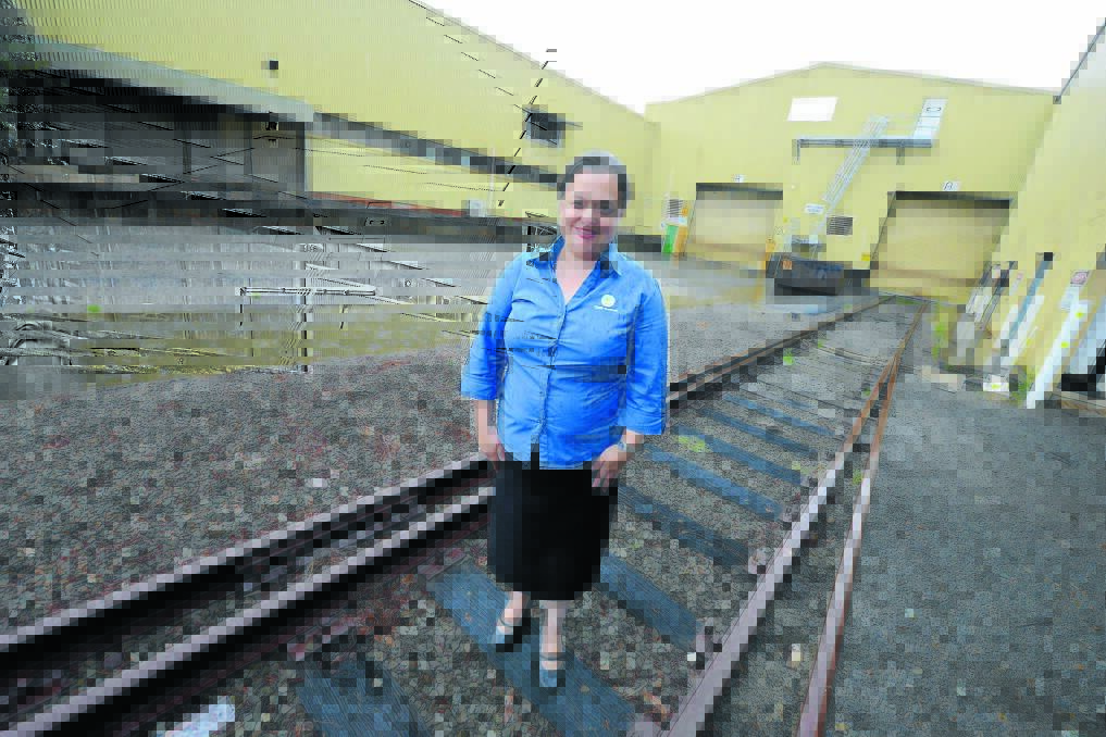 A site of promise: Cara Dale, the spokesperson for the new owners of the defunct UGL Lansdowne plant, says the company needs State and federal financial commitments if it is to go ahead with kickstarting the region's manufacturing industry into a higher gear.