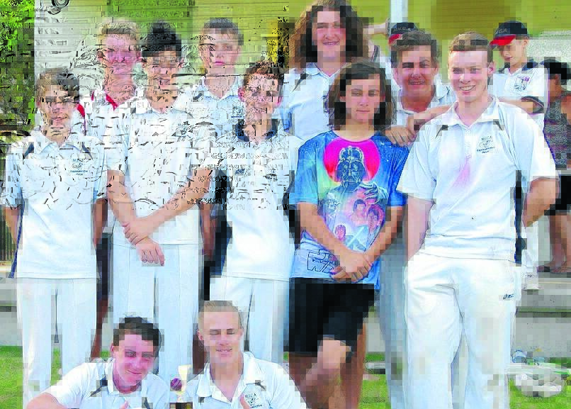 We are the champions: Manning 16s after their wn in the Mid North Coast T20 tournament played at Kempsey (back from left): Hugh Polson (captain), Kieran Green, Ryan Smoothy, Rowan Meaker. Middle: Lleyton Blissett, Craig Lewis, Angus Gregory, David Rowe, Andrew Taylor. Front: Liam Simpson, Harrison Clarke.