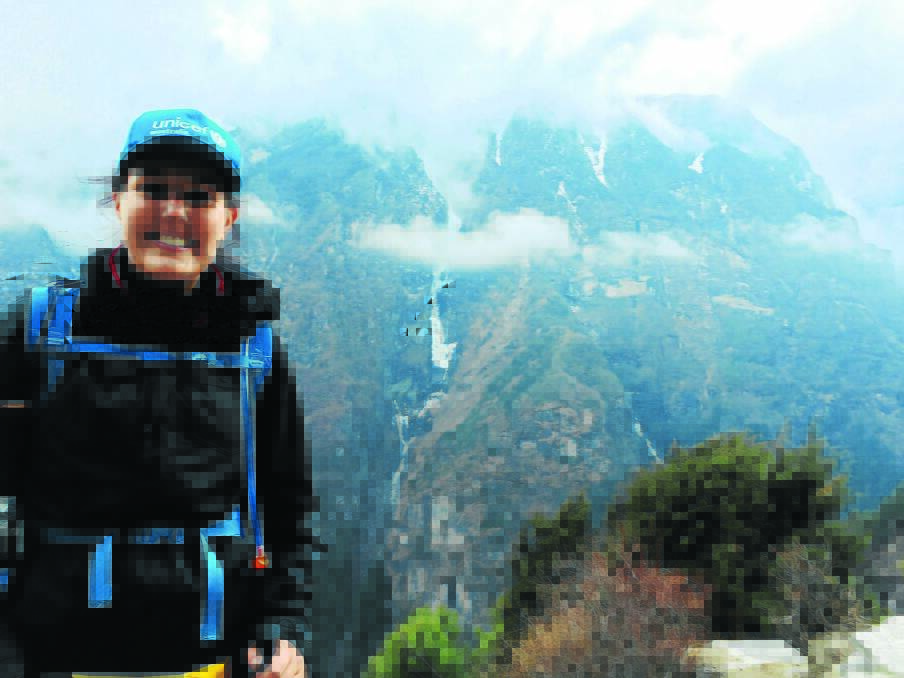 "I don't think anything could prepare me for what it was like": Abbey on the way from Phakding to Namche Bazaar, at an altitude of 3440m.