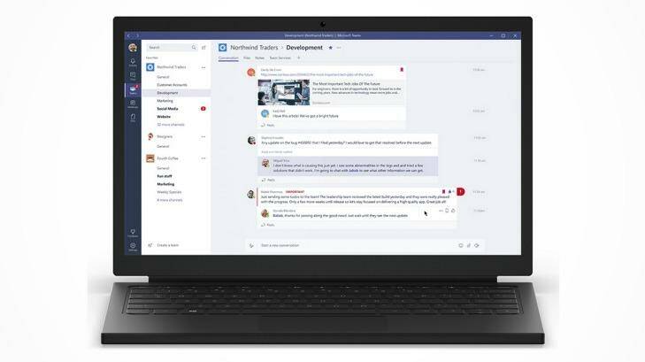Microsoft Teams is available on desktop and mobile operating systems. Photo: Microsoft