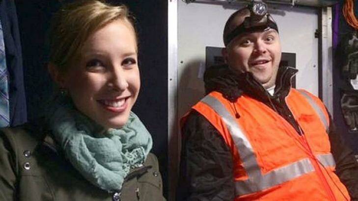 Shot dead: Alison Parker and Adam Ward had worked together regularly, posting photos to Twitter.  Photo: Twitter