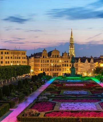 View of Brussels city centre in the evening. Photo: iStock