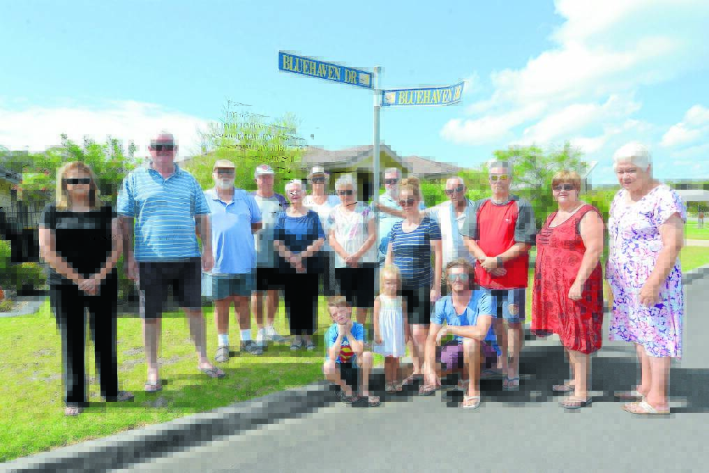 Residents of Bluehaven Drive in Old Bar protested a council proposal to change the name of their street to Whiting Road. Council will determine the street name and numbering at its meeting on February 17.