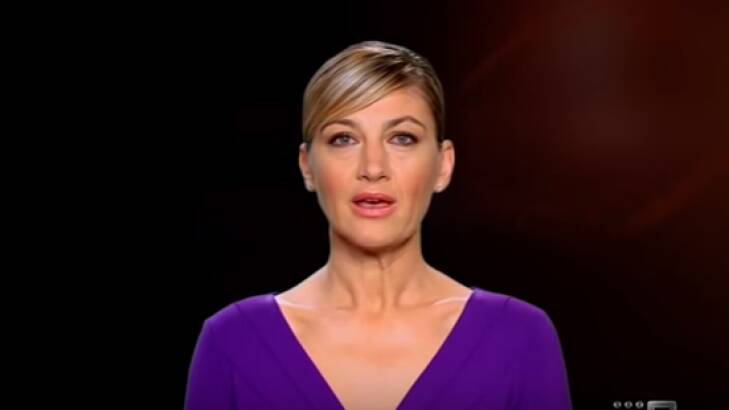 Tara Brown in 2012, introducing a story about an 'international kidnapping'. Photo: Screenshot