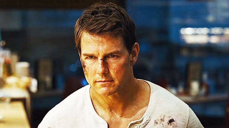 Tom Cruise (Jack Reacher) is not a superhero figure in Jack Reacher: Never Go Back. When Reacher gets hit, it hurts.