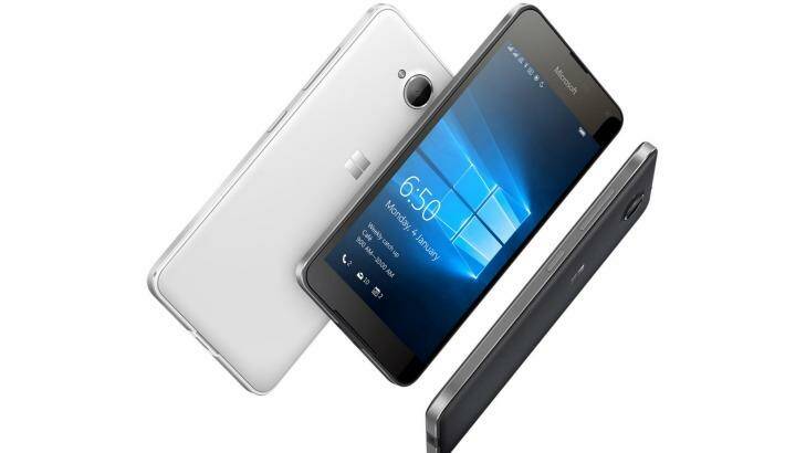 The Lumia 650 is a phone from Microsoft, but it isn't being sold as a 'Windows Phone'. Photo: Microsoft