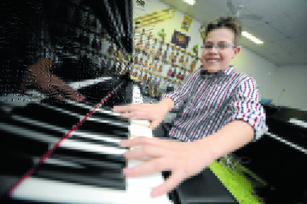 Mitchell Brown, 13, is busy preparing for his performances at the Rotary Manning Valley Schools Spectacular in August.