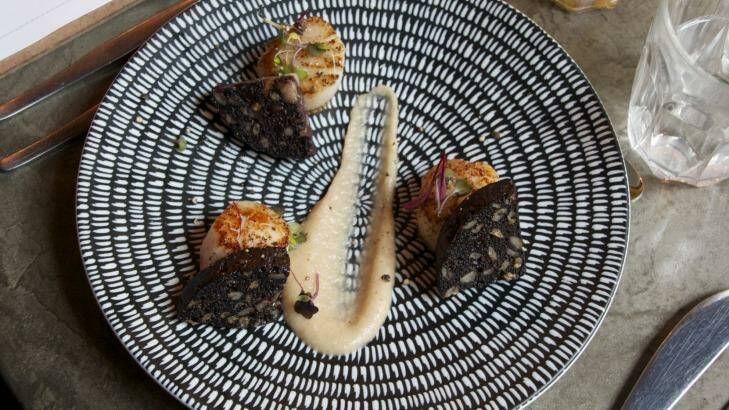 Black pudding at The Pearl. Photo: Catherine Best