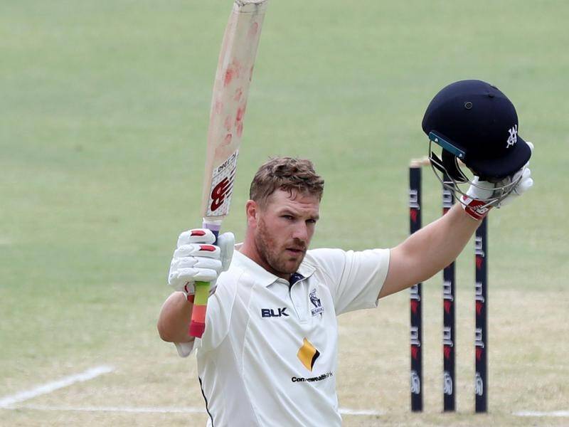 Victoria's Aaron Finch has clocked 151 not out against WA in the Shield clash at the WACA.