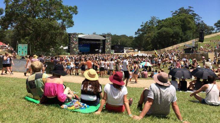 Falls Festival in Byron Bay: Flash Camp's Ben Hutchings says the goal was to make camping a holiday rather than hard work. Photo: Louise Southerden