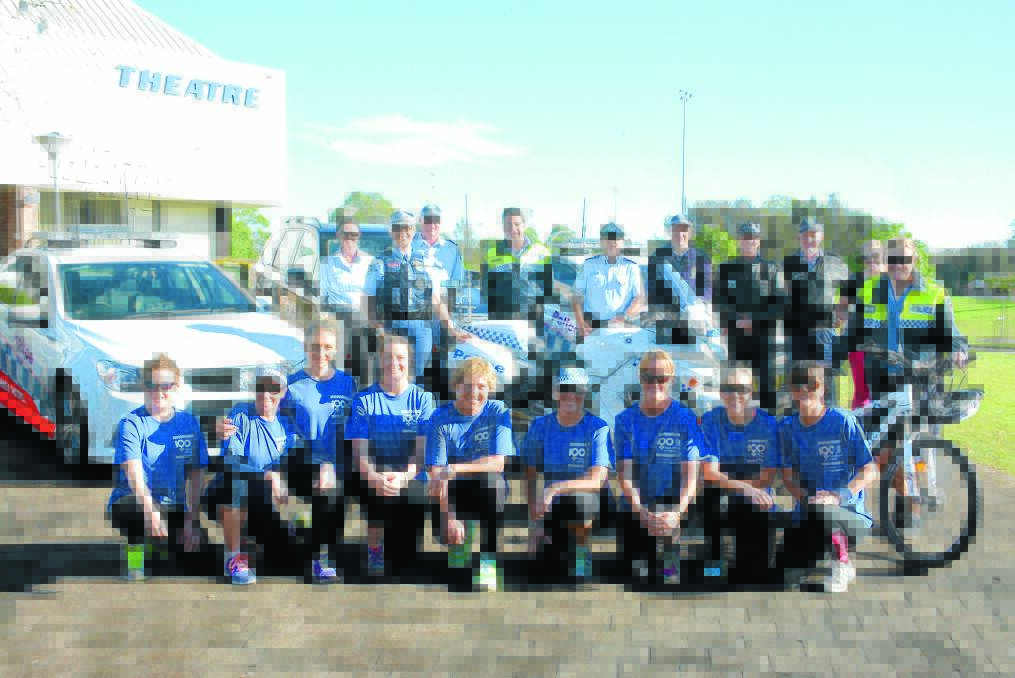 From Left to right: Back Row Detective Stacey Chalk, Inspector Christine George, Senior Constable Rodney Johnson, Senior Constable Dave Russell, Senior Constable Glenn Meppem, Sergeant Michael Martin, Senior Constable Dennis Reid, Senior Constable Geoff Rinkin, Senior Constable Cassie Betcher, Leading Senior Constable Melissa Paterson. Front row runners left to right: Constable Emma Dyball, Detective Libby Dean, Detective Mel Siddens, Senior Constable Leesa Fenning, Senior Constable Greta Crowe, Detective Donna Meath, Senior Constable Rachel Lisle, Senior Constable Stephanie Weekes, Senior Constable Cassandra Weekes.