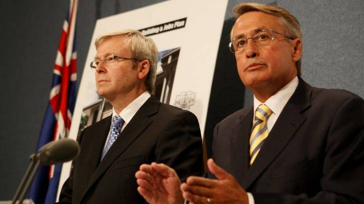 Treasurer Wayne Swan first proposed a mining tax with prime minister Kevin Rudd, before introducing it under Julia Gillard.  Photo: Andrew Meares