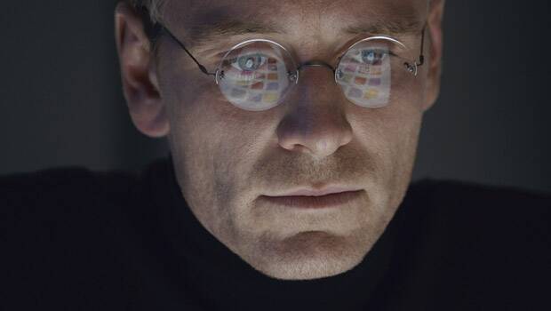 Michael Fassbender in <i>Steve Jobs</i>.