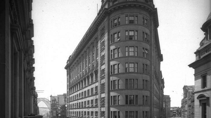 The old Sydney Morning Herald building located on the corner of Pitt, Hunter and O'Connell streets. Photo: Fairfax Archives