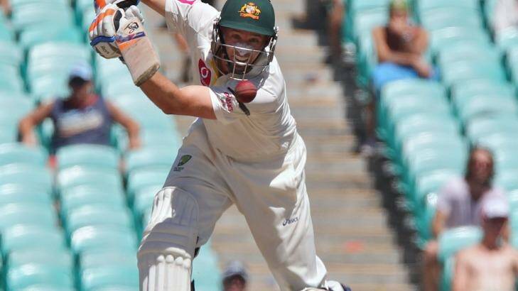 "I feel for Grant Baldwin, it's not his fault. He's probably petrified out there:" Michael Hussey [pictured]. Photo: Brendan Esposito