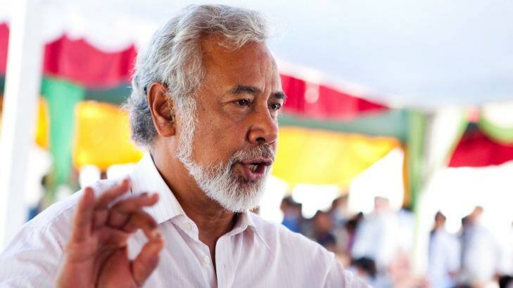 Foreign explusion: East Timor Prime Minister Xanana Gusmao. Photo: Pamela Martin