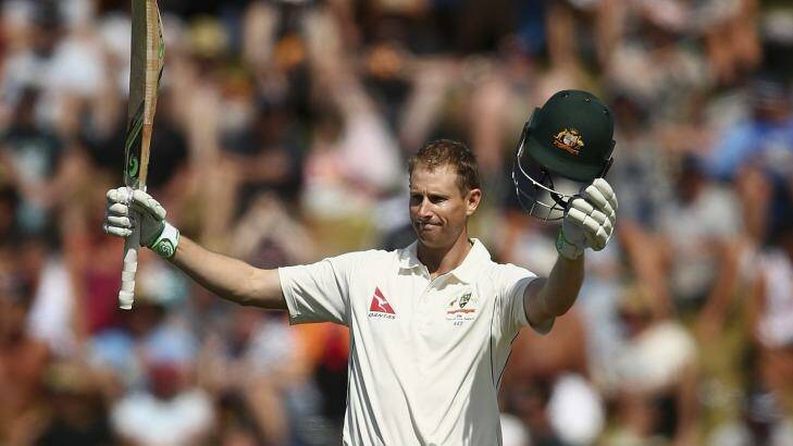 Record breaker: Adam Voges reached his fifth Test ton in the final session. Photo: Ryan Pierse