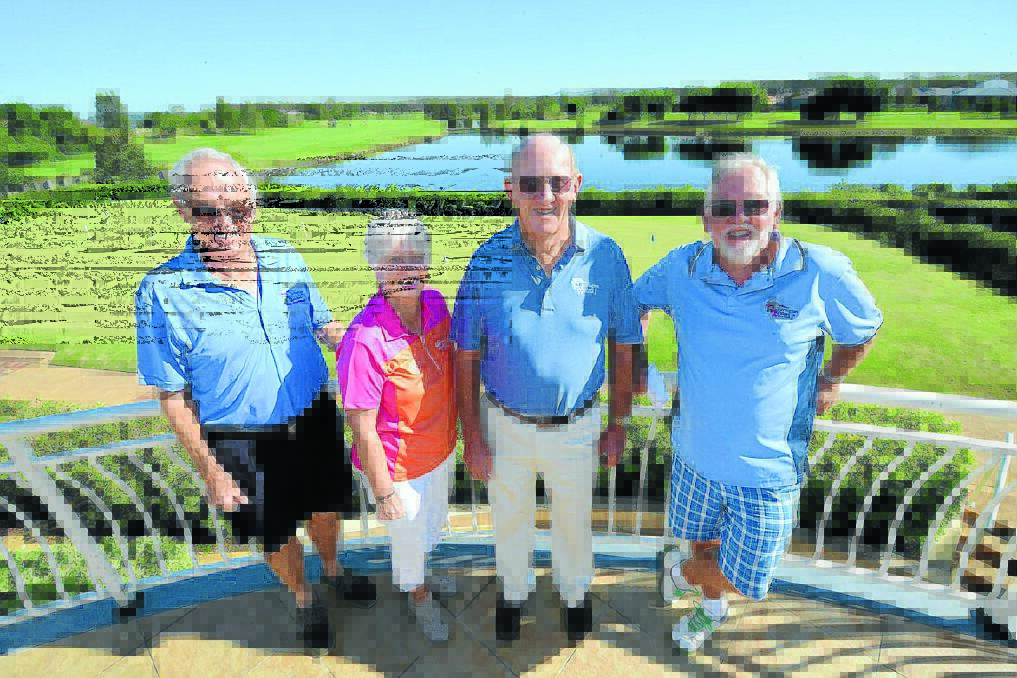 Harrington Waters Golf Club committee members David Fisher, Rhonda Longfield, John Rigg and Peter Budden. The committee has taken over the running of the club and the course.