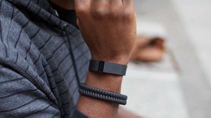 The FitBit Force uses sensors to track your walking and sleeping patterns. Photo: New Deal Design