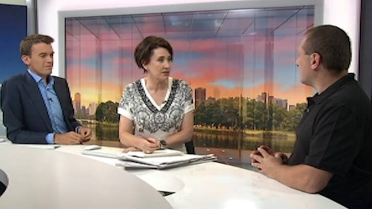 Melbourne academic Benjamin Habib speaks to ABC's Michael Rowland and Virginia Trioli.  Photo: ABC