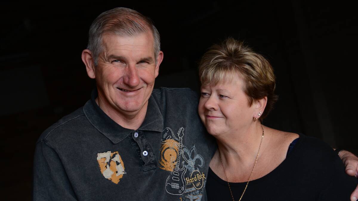Lucky to be alive: Rodney Yarnold suffered a cardiac arrest while playing tennis. His wife Rhonda still gets emotional with gratitude towards the men that saved him using CPR. 