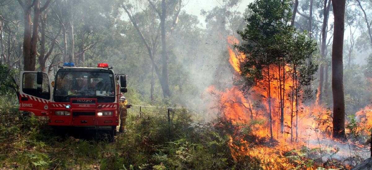 Fire permits have been suspended for today, November 26, to avoid situations like this. File photo.