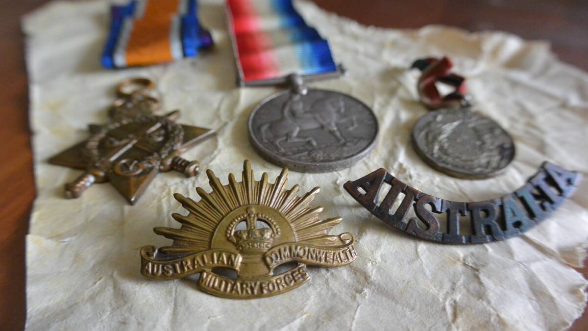 The medals passed on from their ancestor to Ben. 