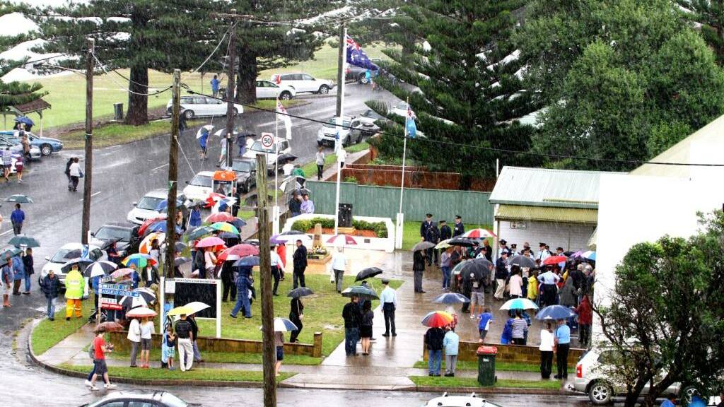 David Jones was in Harrington on Anzac Day and shared with us some photos from the parade and service. David reports that just after the march the heavens opened and the Anzac ceremony was sensibly moved inside the community hall.