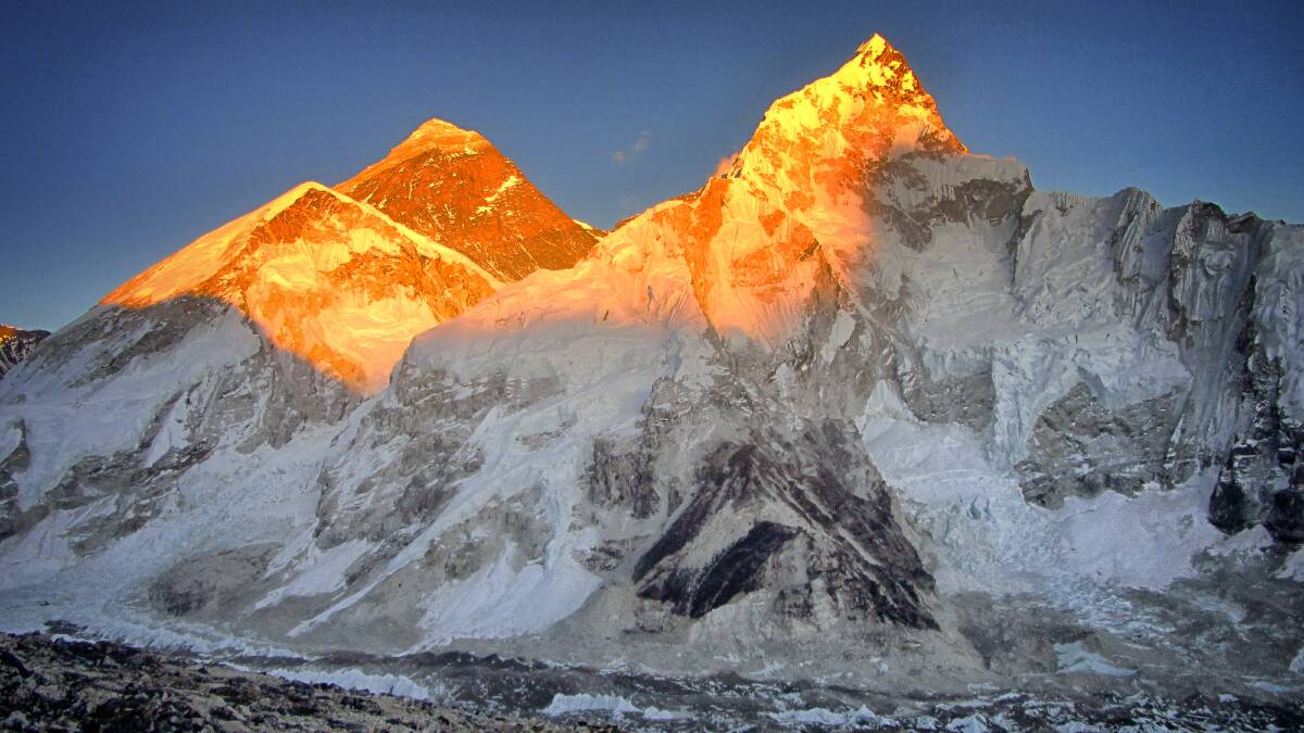 THE HOLY GRAIL: Mount Everest in all its glory.