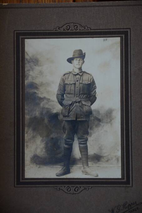 Arthur Douglas Elbourne in uniform. He died three weeks after his 21st birthday.