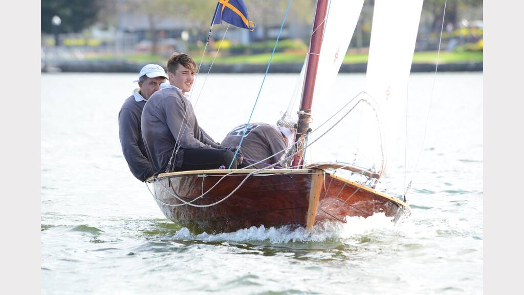 Old Skiffs sailing regatta on the Manning