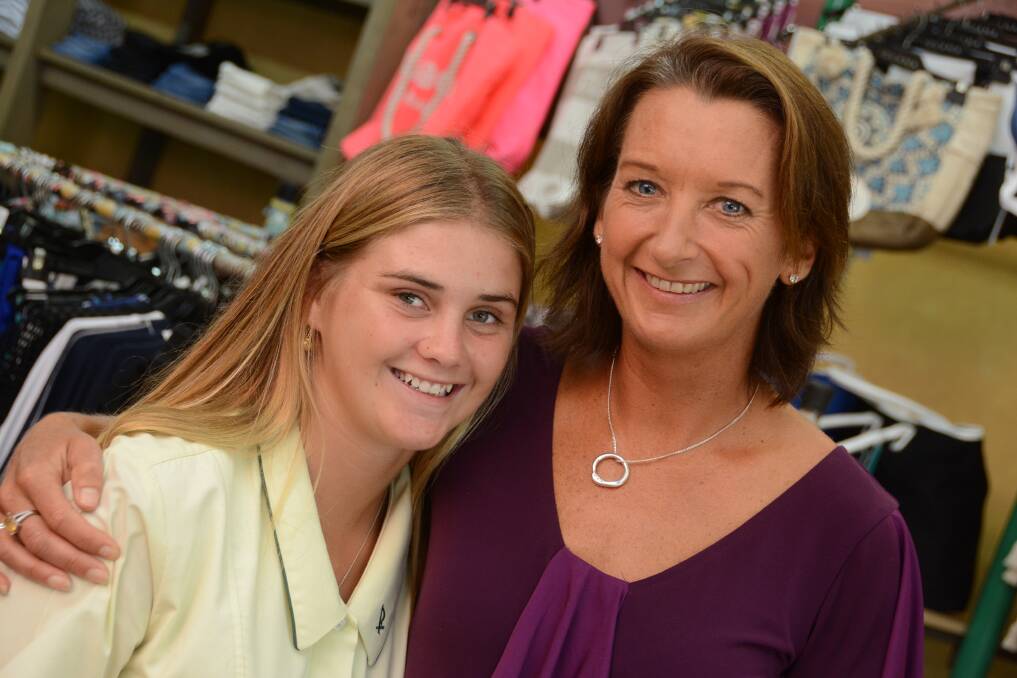 Local surfer and St Clare's High School student Chelsea Green was able to meet her surfing idol Layne Beachley at Iguana Surfwear in Taree. Chelsea hopes to apply for a scholarship through the Layne Beachley Aim for the Stars Foundation. 