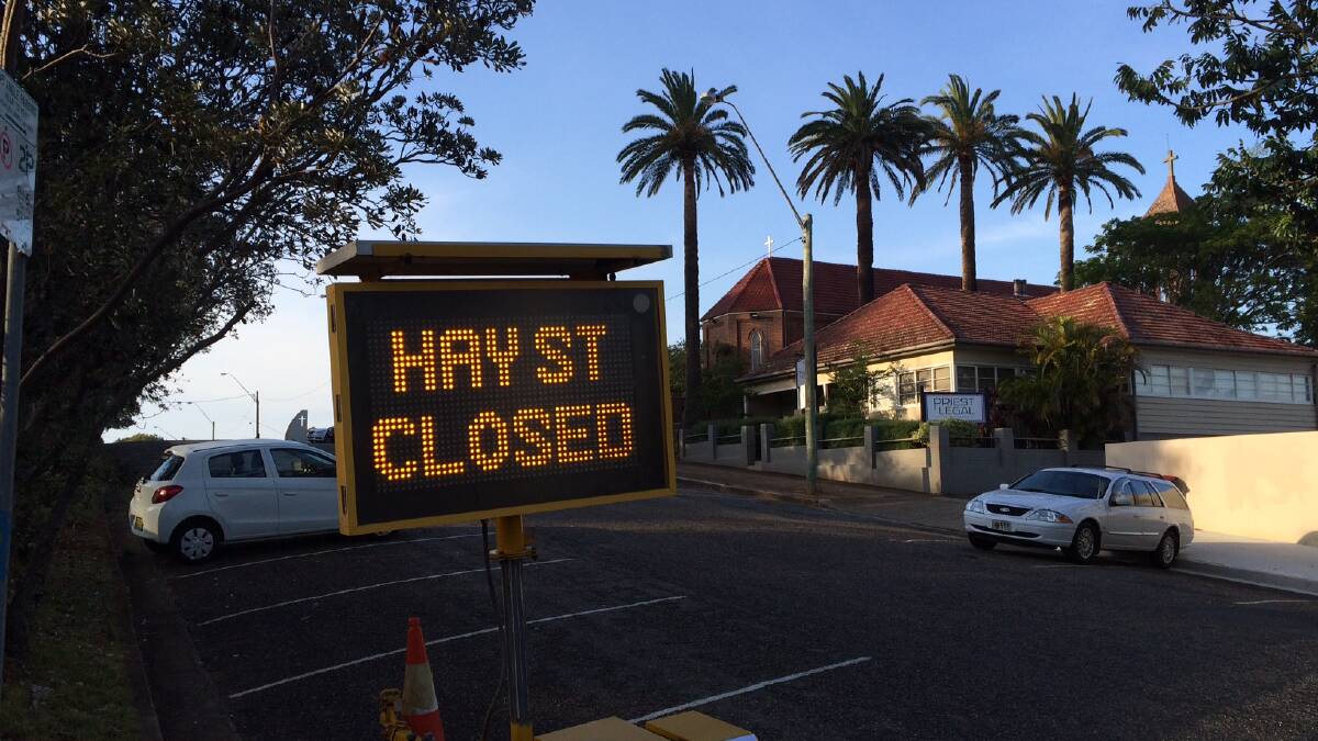 Part of Hay St will be closed for much of Friday.