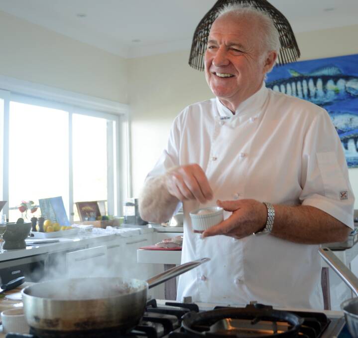 Rick Stein cooking up a storm. PHOTO supplied.