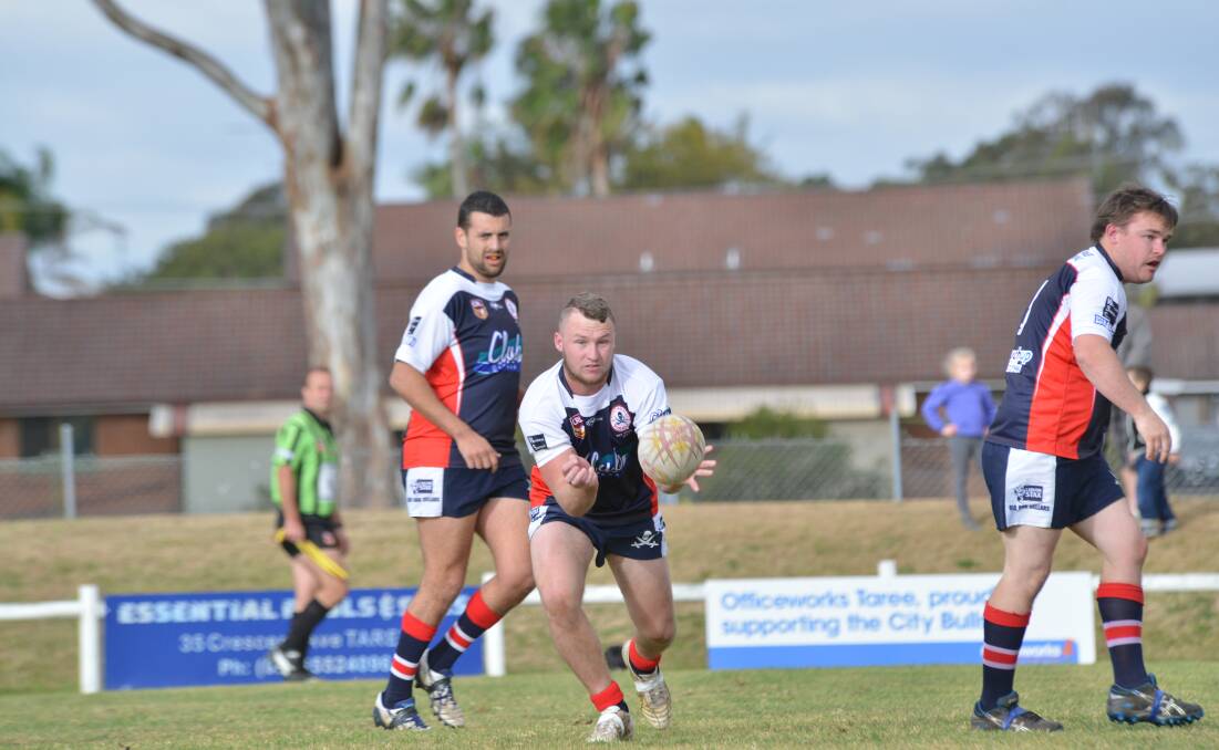 Old Bar's Corey Wheeler filled in at number 7 for injured captain coach, Danny Russell, in Saturday's game against Taree City.