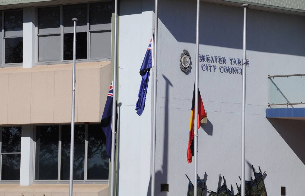 Flags flying at half mast at Greater Taree City Council today, to commemorate the victims of Flight MH17.