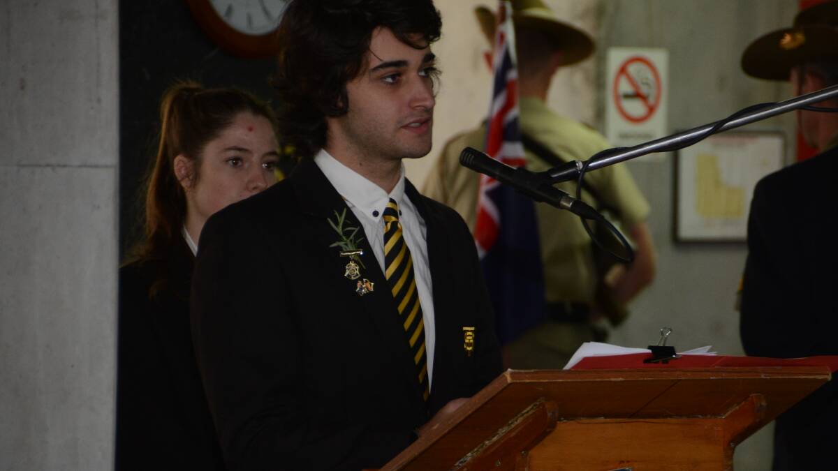 Taree High School captains' commemoration address